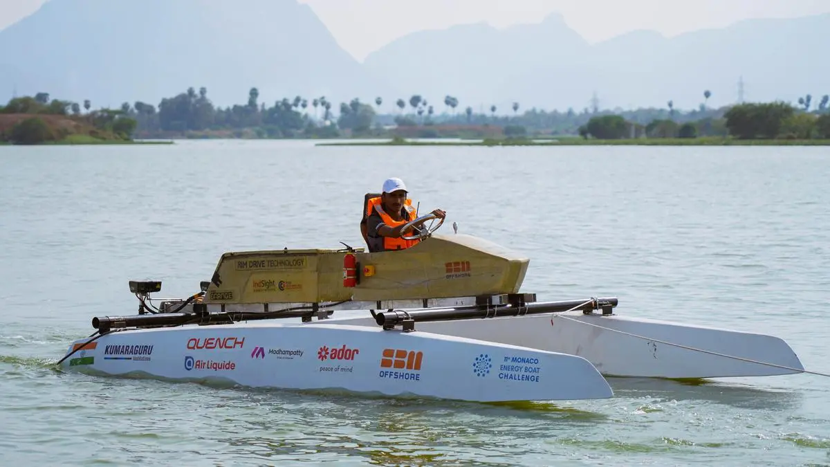 Team Sea Sakthi energy boat